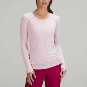 Lululemon Swiftly Tech Long Sleeve Shirt 2.0- Pink Peony